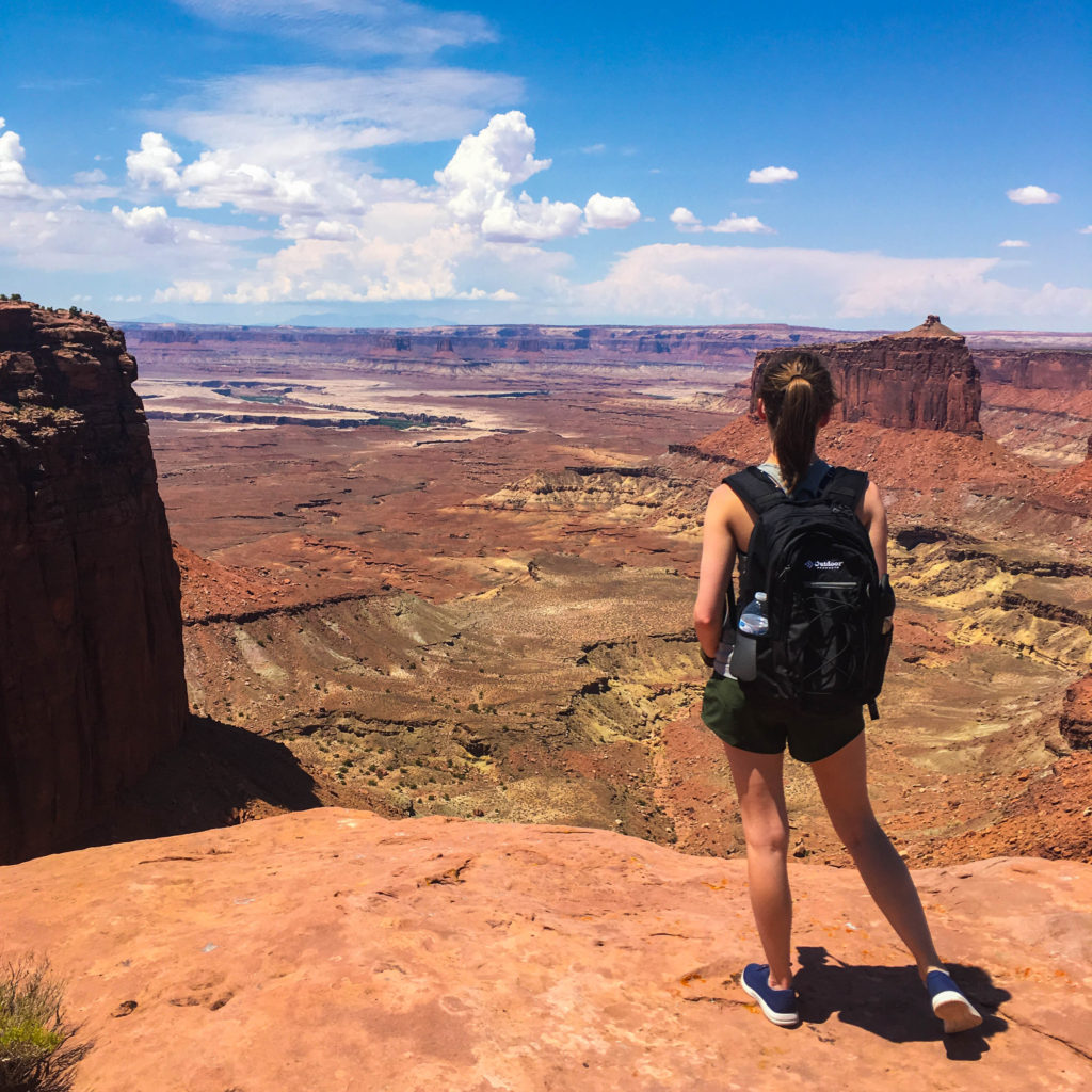 Looking out at the Canyonlands