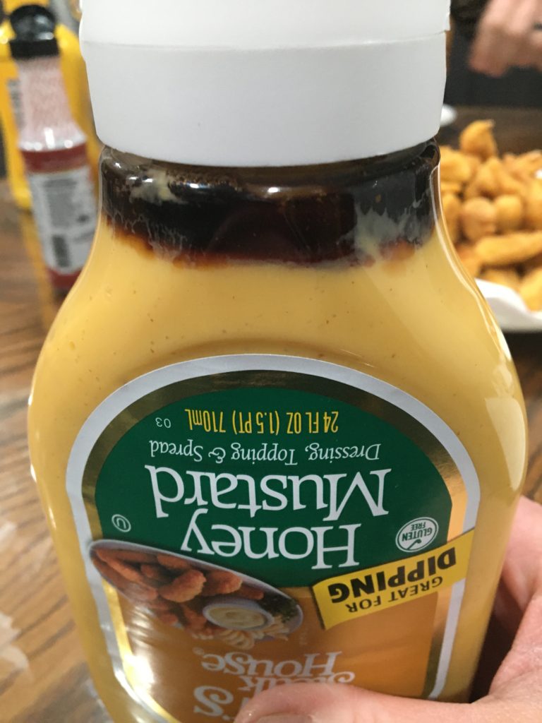 honey mustard bottle